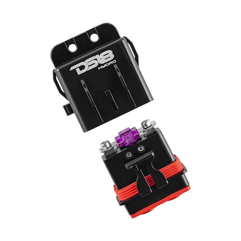 DS18 Hydro MFH4 - Marine Fuse Holder 4 AWG, Waterproof, Red Silicone Sheat, Included Brass Accessories - Image 5